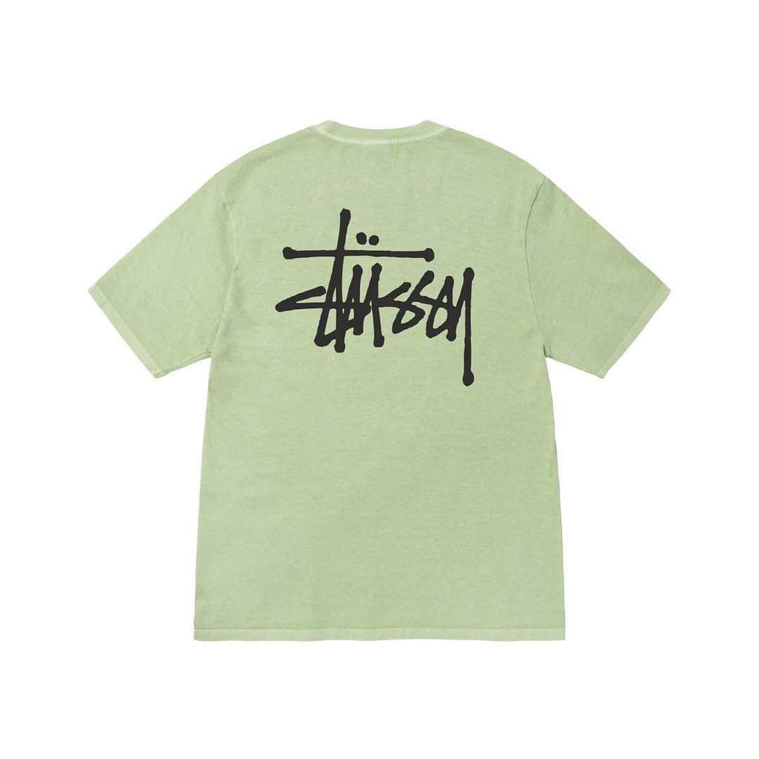 STUSSY BASIC TSHIRT - SAGE
