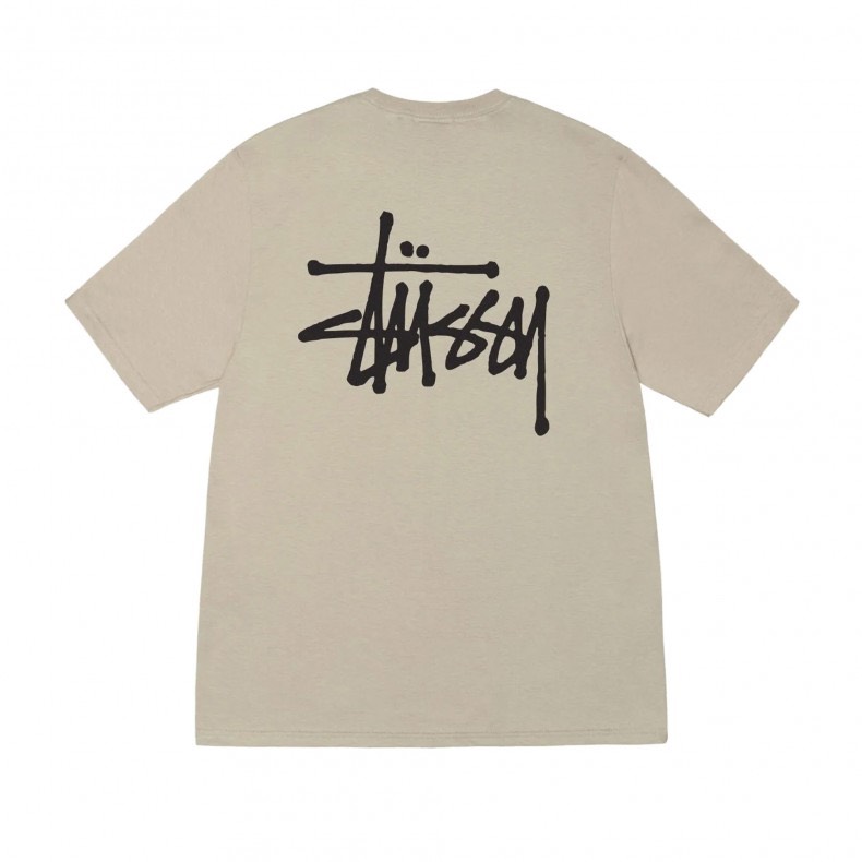 STUSSY BASIC TSHIRT - KHAKI