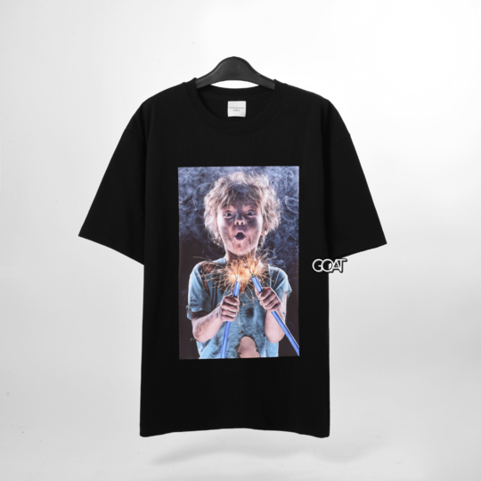 ADLV Baby Face Short Sleeve Shocks Tshirt - Black